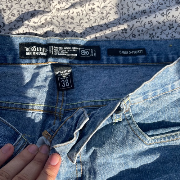 super sick y2k baggy 5-pocket ecko unltd jort - Picture 6 of 6